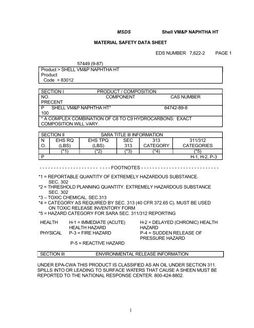 VM&P NAPHTHA