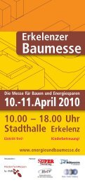 29. - 30. Mai 2010 Stadthalle Erkelenz - Erkelenzer Baumesse