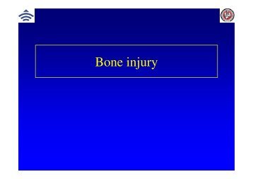 Traumatology of bones