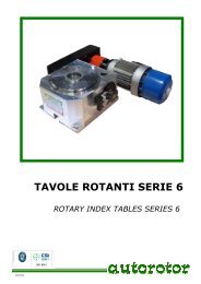 TAVOLE ROTANTI SERIE 6 - Autorotor Srl