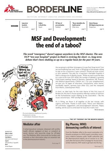 MSF and Development: the end of a taboo? - MÃ©decins Sans ...