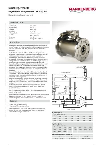 Druckregelventile - Mankenberg