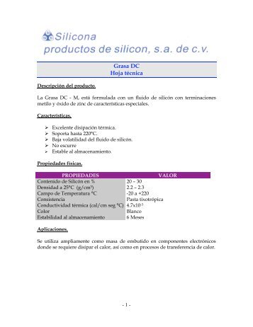 GRASA DC - Silicona.com.mx