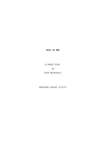 sample short film script choice night