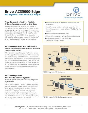 Brivo ACS5000-Edge™ - Brivo Systems
