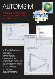 Le logiciel de simulation Ã©lectrique, pneumatique et ... - Automgen