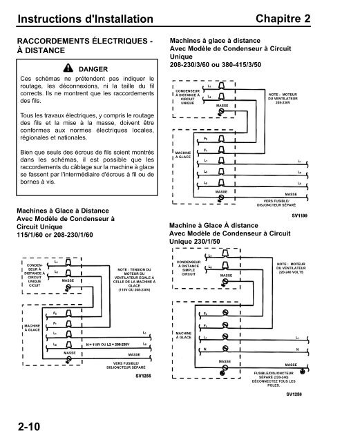 Chapitre 6 Système Electrique - Manitowoc Foodservice