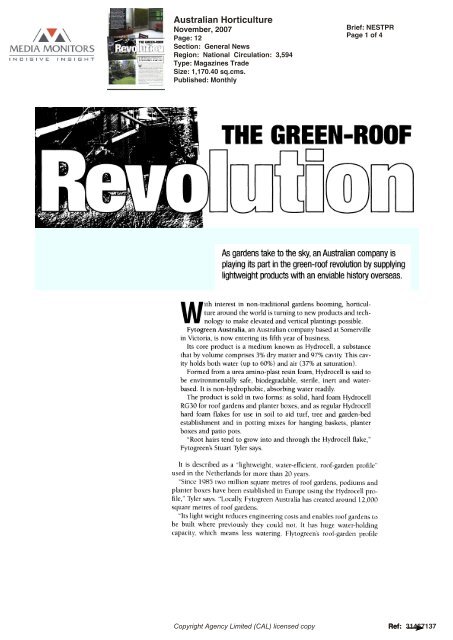 THE GREEN-ROOF - Fytogreen