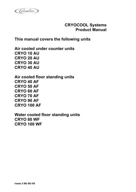 Installation and Commissioning Instructions for ... - IMI Cornelius