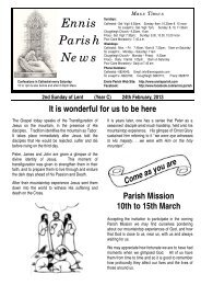 Ennis Parish News