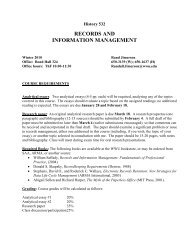 Records and Information Management - Western Washington ...