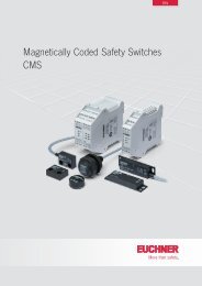 Magnetically Coded Safety Switches CMS - EUCHNER GmbH + Co ...