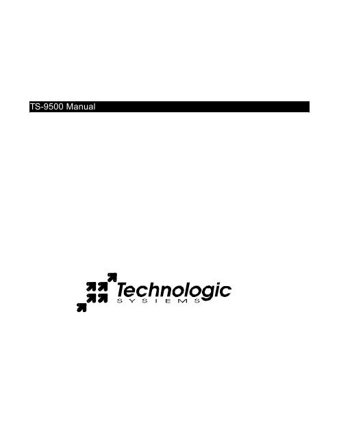 TS-9500 Manual - Technologic Systems
