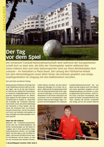 Der Tag vor dem Spiel - Birseck Magazin