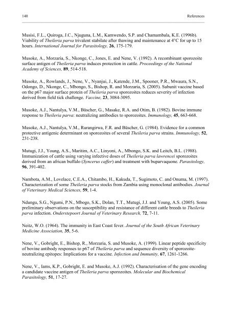 In vitro quantitation of Theileria parva sporozoites for use - TropMed ...