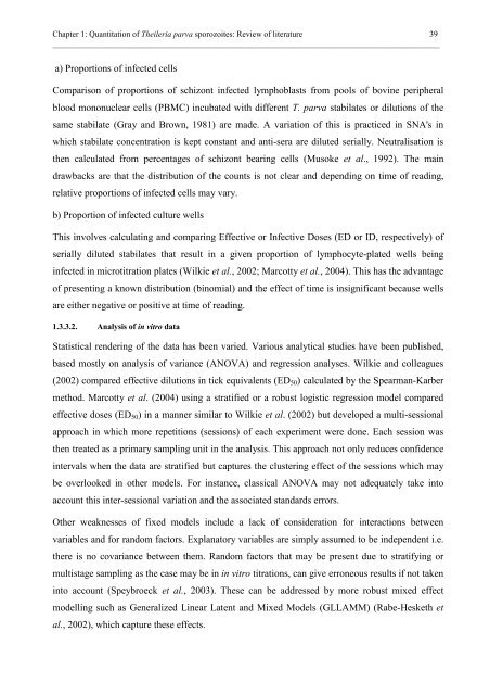 In vitro quantitation of Theileria parva sporozoites for use - TropMed ...