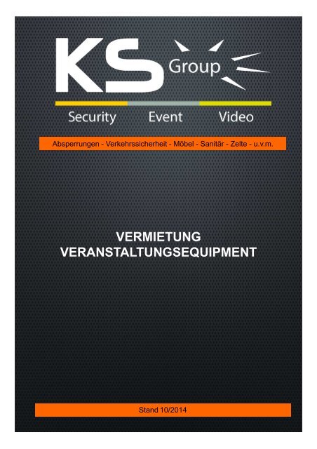 VERMIETUNG VERANSTALTUNGSEQUIPMENT