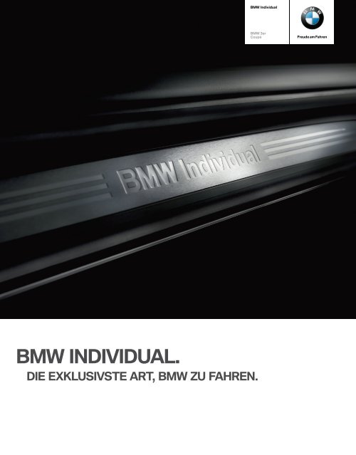 BMW Individual Katalog (PDF, 4,62 MB)