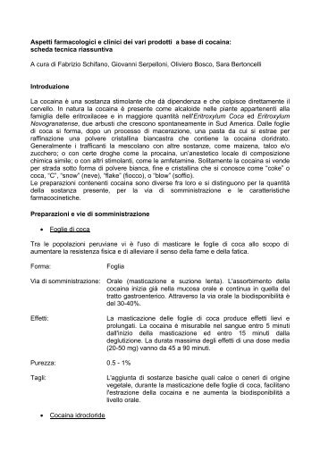 Aspetti farmacologici e clinici dei vari prodotti a base di ... - Dronet