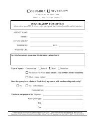 Federal Work-Study Agreement & Agency Description Form