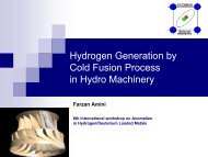 Cold fusion by Jet Plasma Process in Hydro Machinery