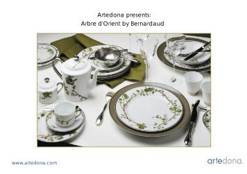 Dinnerware Arbre d'Orient by Bernardaud - Artedona