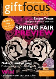 SPRING FAIR - Gift Focus magazine