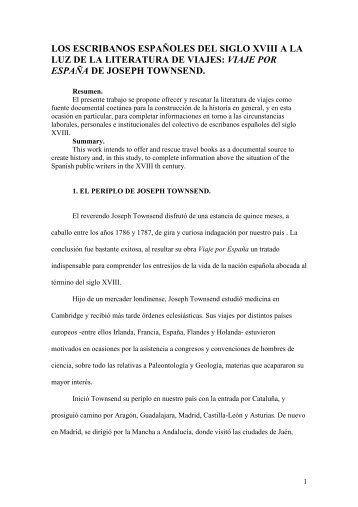 los escribanos españoles del siglo xviii a la luz de la literatura de ...