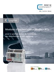 Modules d'EntrÃ©es/Sorties Modbus RTU - METZ CONNECT