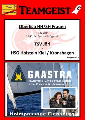 Oberliga HH/SH Saison 2011/12 Kader der 1. Frauen des TSV Jörl