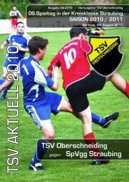 U 13 (D-Jun.) Straubing - des TSV Oberschneiding