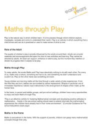 Maths through Play - Early Years