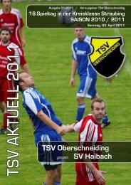 2. Mannschaft - des TSV Oberschneiding