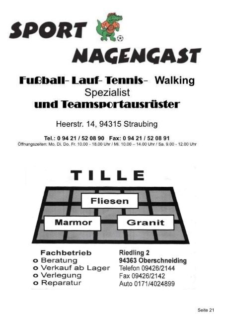 2. Mannschaft - des TSV Oberschneiding