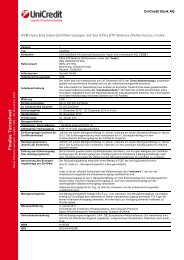 Finales Termsheet