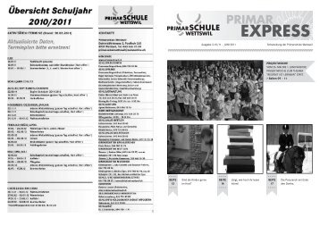 Primarexpress Juni 2011 [PDF, 948 KB] - Primarschule