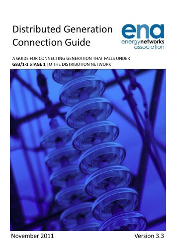 Distributed Generation Connection Guide - Energy Networks ...