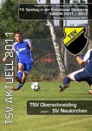 2. Mannschaft - des TSV Oberschneiding