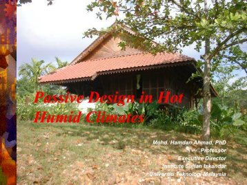 Passive Design in Hot Humid Climates - IBD