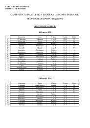 campionati atletica licei 2012.pdf - Collegio San Giuseppe - Istituto ...