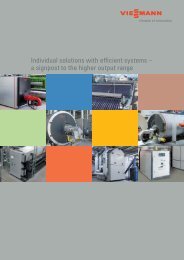 Individual solutions with efficient systems - Viessmann