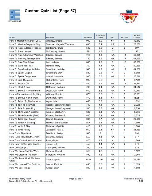 Custom Quiz List (Page 3) - Bartlesville Public Schools