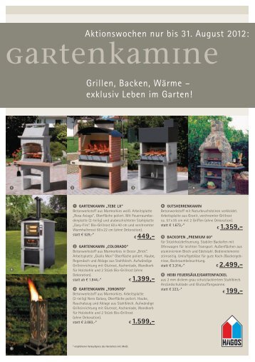 GartenKamine - Kiwatt Kamine-Fliesen