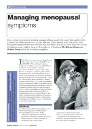 Managing menopausal symptoms - Nick Panay