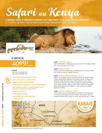 Safari Kenya - Voyages Ã  rabais