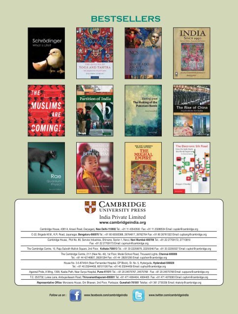 Trade Catalogue - Cambridge University Press India