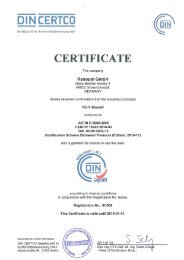 Certificate DIN CERTCO biobased RE-Y-STONE - Resopal