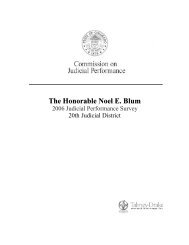 Noel E. Blum - Commissions on Judicial Performance
