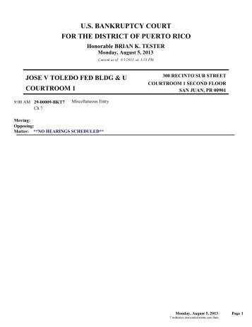 BKT 08-05-2013 SJU.pdf - District of Puerto Rico