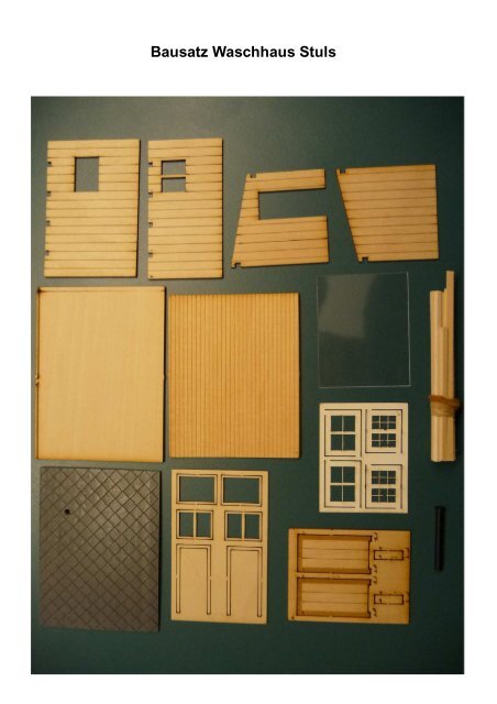 Bausatz Waschhaus Stuls - rk scale models